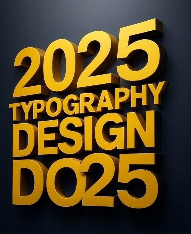 typography poster design 2025